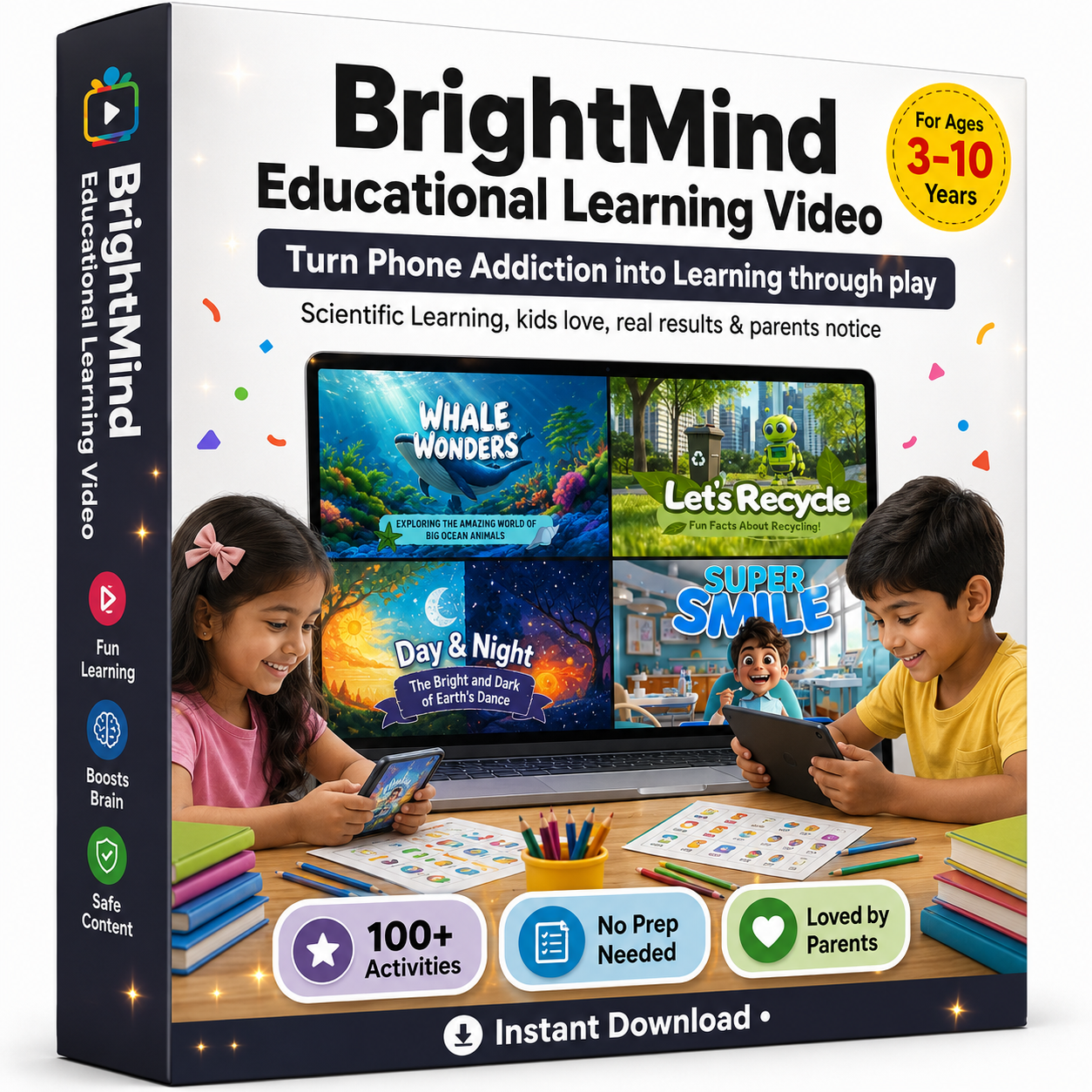 BrightMind Kids Educational  Learning Videos