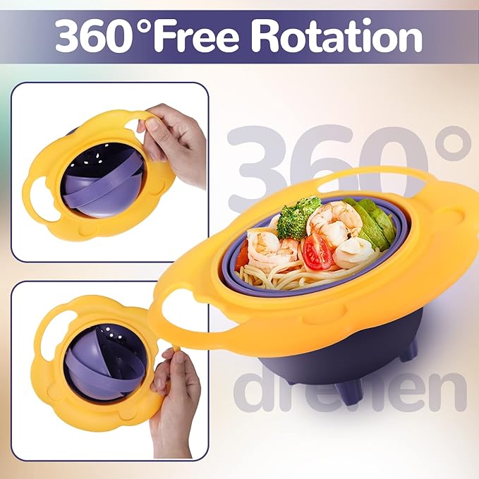 Magic Baby Bowl |Fun & Play Feeding Product For Kids| Portable | Non Spill |