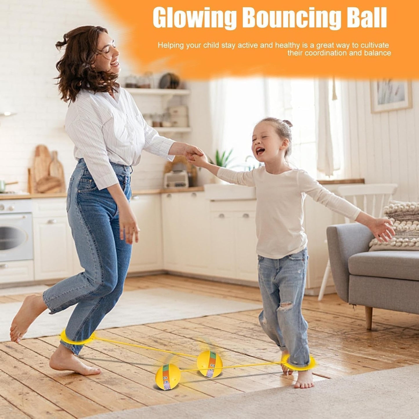 Light-Up Bouncing Ball & Jump Rope Set