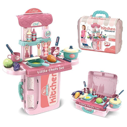 Kitchen Set for Girls with Cooking Utensils Combo Items Toys